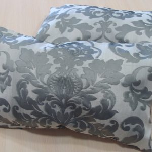 Комплект декоративних подушок Lumelle Damask 43х26см 2шт сірі (п_0423)