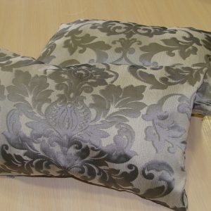 Комплект декоративних подушок Lumelle Damask 43х26см 2шт сірі (п_0423)