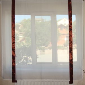 Австрійська штора Lumelle Креша 185х190см молочна з коричневим (7ра)