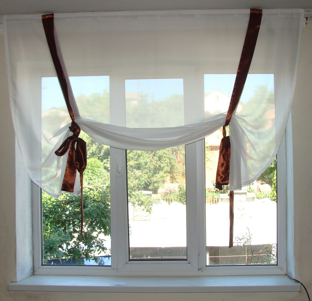 Австрійська штора Lumelle Креша 185х190см молочна з коричневим (7ра)