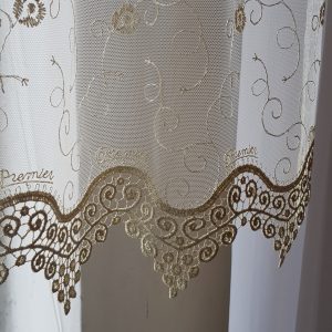Комплект панельних фіранок Lumelle Ажур карниз 200см бежевий (71_5к)