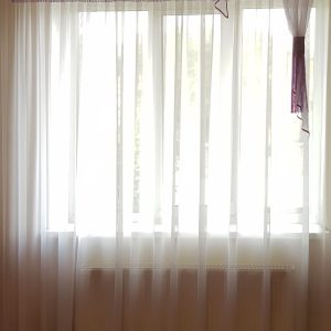 Ламбрекен із рожевих ниток Lumelle на карниз 200см (1_3н)
