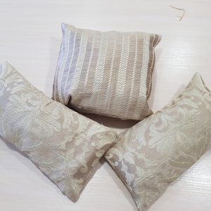 Комплект декоративних подушок Lumelle Damask Line 38х38см 1шт 40х20см 2шт бежеві (п_0221)