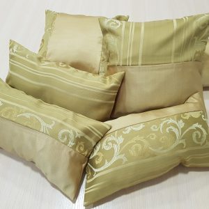 Комплект декоративних подушок Lumelle Combi 38х20см 3шт 30х30см 3шт фісташковий (п_0538)