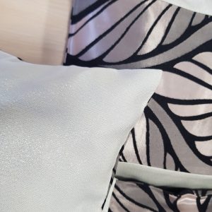 Комплект декоративних подушок Lumelle Abstract 35х35см 3шт чорний зі сріблом (п_0213)