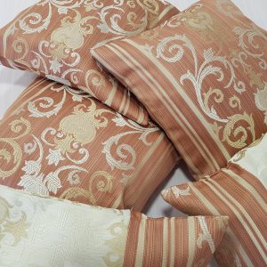 Комплект подушок  Lumelle Nancy 32х32см 3шт 28х28см 2шт коричневі (п_0302)