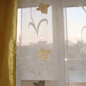 Комплект панельних фіранок Lumelle Лілу 250см 6шт гірчичні (25п)