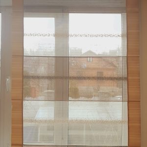 Римська штора Lumelle Смужки бежеві і коричневі (8р)
