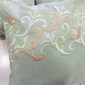 Комплект декоративних подушок Lumelle Venzel 33х33см 2шт 35х35см 1шт 30х30см 1шт оливкові (п_0398_1)