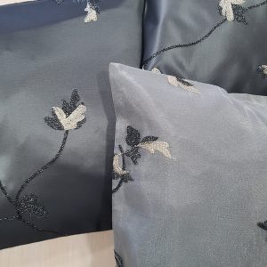 Комплект декоративних подушок Lumelle Plants 40х40см 3шт чорні з сірим (п_0510)