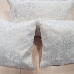 Комплект декоративних подушок Lumelle Hand Made 38х24см 2шт 26х26см 2шт білий (п_0401)