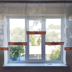 Комплект панельних фіранок Lumelle Весна 5шт карниз 200см абрикосовий (21_5п)
