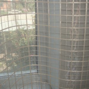 Тюль до підвіконня Lumelle Клітинка карниз 150см, бежевий (19_1а)
