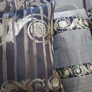 Комплект декоративних подушок Lumelle Combi 40х40см 3шт 32х32см 2шт 43х25см 2шт чорні та теракотові (п_0474)