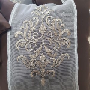 Комплект декоративних подушок Lumelle Damask 30х30см 4шт венге (п_0351)