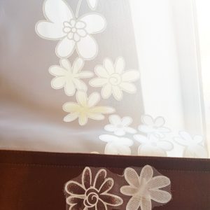 Комплект панельних фіранок Lumelle Spring 5шт карниз 200см персиковий з білим (23_4п)