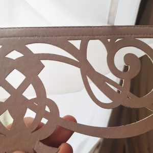 Комплект панельних фіранок Lumelle Ажур 5шт карниз 185см молочний з бежевим (40_8п)