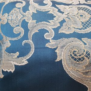 Комплект декоративних подушок Lumelle Damask 38х38см 3шт 28х18см 1шт сині (п_0477)