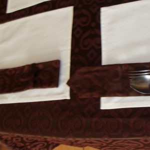 Комплект для сервірування Lumelle Damask, 9 предметів, шоколадний (20_2с)