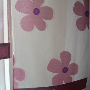 Комплект панельних фіранок Lumelle Flowers 5шт карниз 300см рожевий (23_8п)