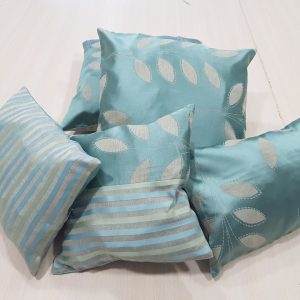Комплект подушок Lumelle Plants Line 40х40см 2шт 30х30см 1шт 40х24см 1шт 35х25см 1шт бірюзові (п_0413)