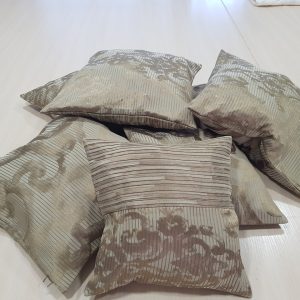 Комплект декоративних подушок Lumelle Combi 40х40см 3шт 30х30см 2шт 40х25см 2шт коричневі (п_0004)