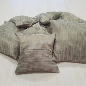 Комплект декоративних подушок Lumelle Combi 40х40см 3шт 30х30см 2шт 40х25см 2шт коричневі (п_0004)