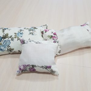 Комплект декоративних подушок Lumelle Rose 40х25см 1шт 40х22см 1шт 24х22см 1шт молочні (п_0006)