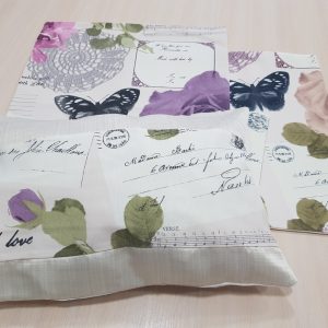 Комплект декоративних подушок Lumelle Метелики 45х45см 2шт 45х32см 1шт молочні (п_0008)