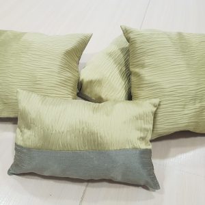 Комплект декоративних подушок Lumelle Simple 40х40см 2шт 40х25см 2шт Салатова з сірим (п_0012)