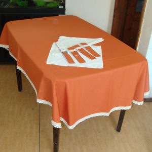 Комплект для сервірування Lumelle Ажур, 9 предметів, теракотовий (7с)