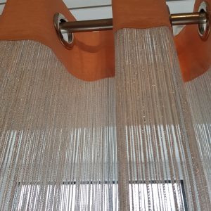 Нитки-кісея Lumelle 160х280см бежеві з золотистим люрексом (10нт)
