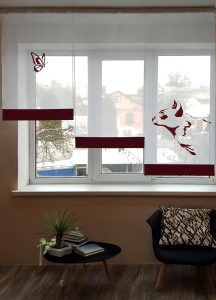 Комплект панельних шторок Котики