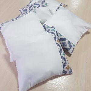 Комплект декоративних подушок Lumelle Sota 35х35см 3шт 37х25см 1шт 25х25см 1шт молочний (п_0079)