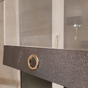 Комплект панельних фіранок Lumelle Смужка карниз 190см сріблястий (12_9п)