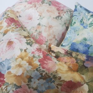 Комплект декоративних подушок Lumelle Flowers Aquarelle 30х30см 4шт різнокольорові (п_0110а)