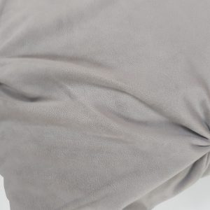 Декоративна Подушка Lumelle Оксамит із защипами, 45х45см 1шт сіра (п_0140)