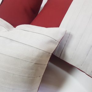 Комплект декоративних подушок Lumelle Hand Made 40х40см 2шт 40х34см 1шт сірий і бордовий (п_0141)