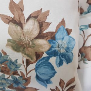 Комплект декоративних подушок Lumelle Flowers Blue 40х40см 2шт 40х22см 1шт молочні (п_0143)