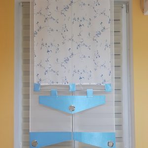 Комплект панельних фіранок Lumelle Rose 3шт карниз 150см блакитні (21_1п)