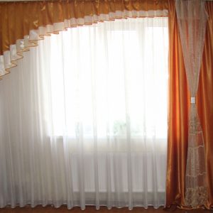 Ламбрекен Lumelle Асиметрія стелла 3 м коричнево-золотистий (41_3м)