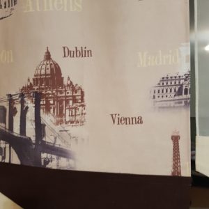Комплект панельних фіранок на петлях Lumelle City 5шт карниз 200см коричневий з бежевим (71_2п)