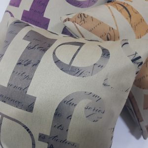 Комплект декоративних подушок Lumelle Letters  Abstract  32х32см 3шт (п_0187)