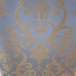 Комплект панельних фіранок Lumelle Дамаск 4шт карниз 180см бірюзовий з блакитним і молочним (23_9п)