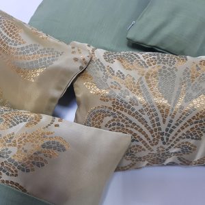 Набір декоративних подушок Lumelle Mosaic 25х25см 2шт, 26смх16см 1шт, 34х20см 1шт, 39х18см 1шт зелені (п_0258)