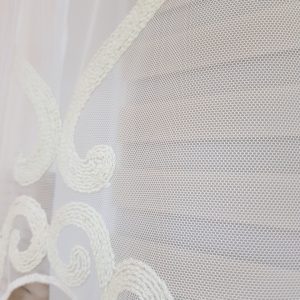 Комплект панельних фіранок Lumelle Креша карниз 150см молочний (24_5п)