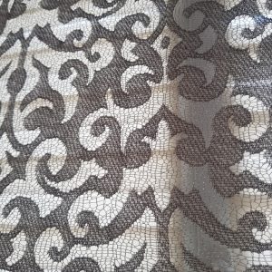 Комплект панельних шторок Lumelle Damask 5 шт карниз 185см, сірий (10_9п)