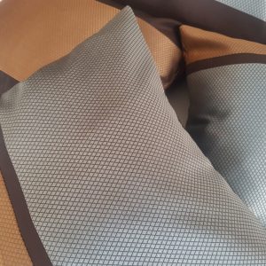 Комплект декоративних подушок lumelle Geometric 40х40см 1шт 30х30см 1шт 37х28см 1шт 37х37см 1шт бірюза з шоколадним (п_0041)