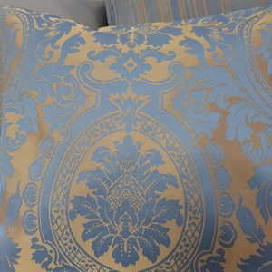 Комплект декоративних подушок lumelle Classic 4шт сині з золотистим (п_0598)
