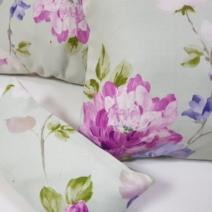 Комплект декоративних подушок Lumelle Flowers 40х40см 2шт  32х17см 1шт м’ятні та бірюзові (п_0602)